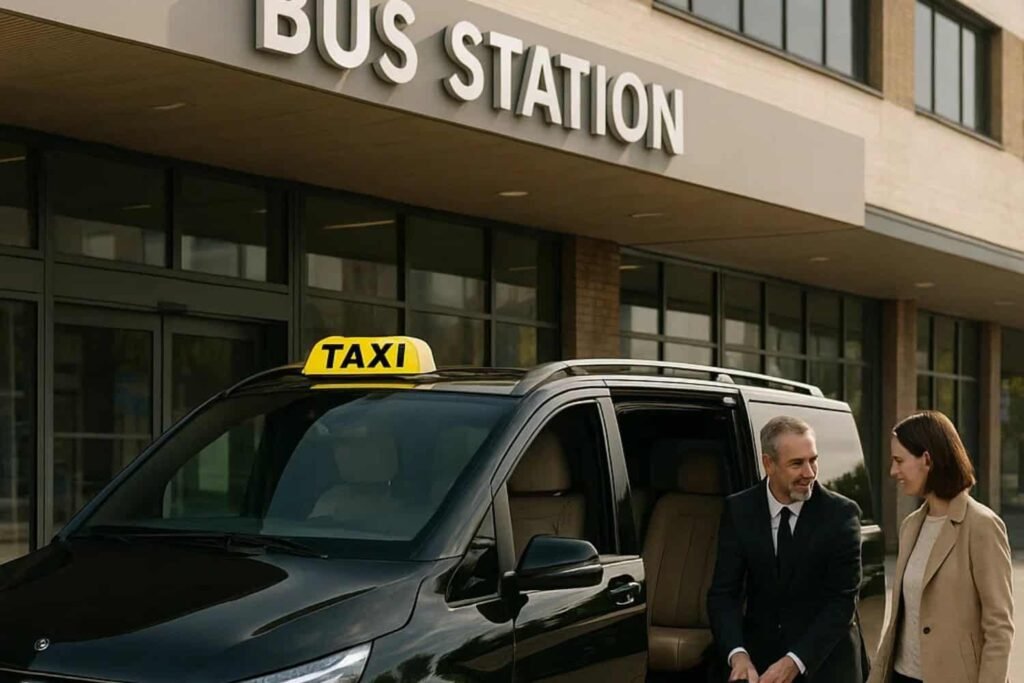chichester station taxis bus service